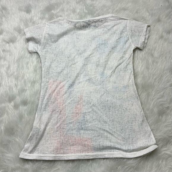 Y2k london england. big ben all over print heather fitted baby tee size S - Picture 3 of 3